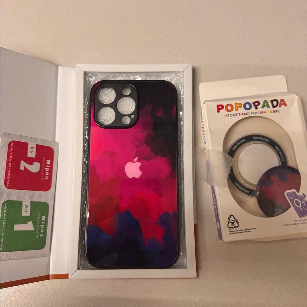 Iphone 15 pro max Pink and Purple Phone Case